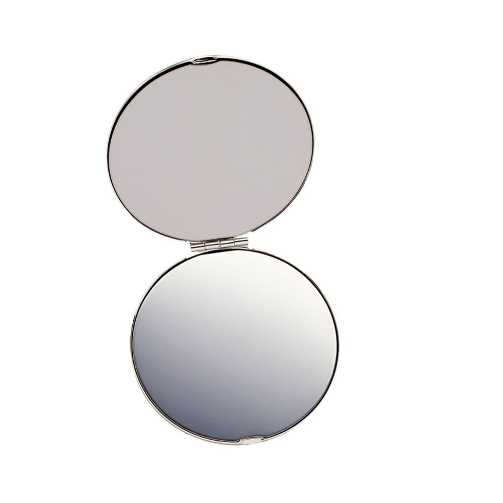 Silver Silver Compact Mirror