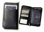 Black Leather Travel Wallet