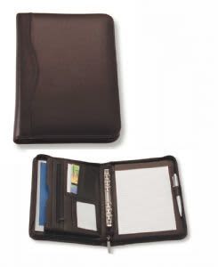 Black A5 Leather Compendium