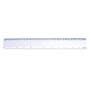 White White 30cm Premium Plastic Ruler