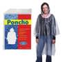 Clear Reusable Poncho in Polybag