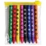 Clear/Yellow Assorted Colour Crayons in PVC Zipper Pouch