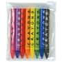 Clear/White Assorted Colour Crayons in PVC Zipper Pouch