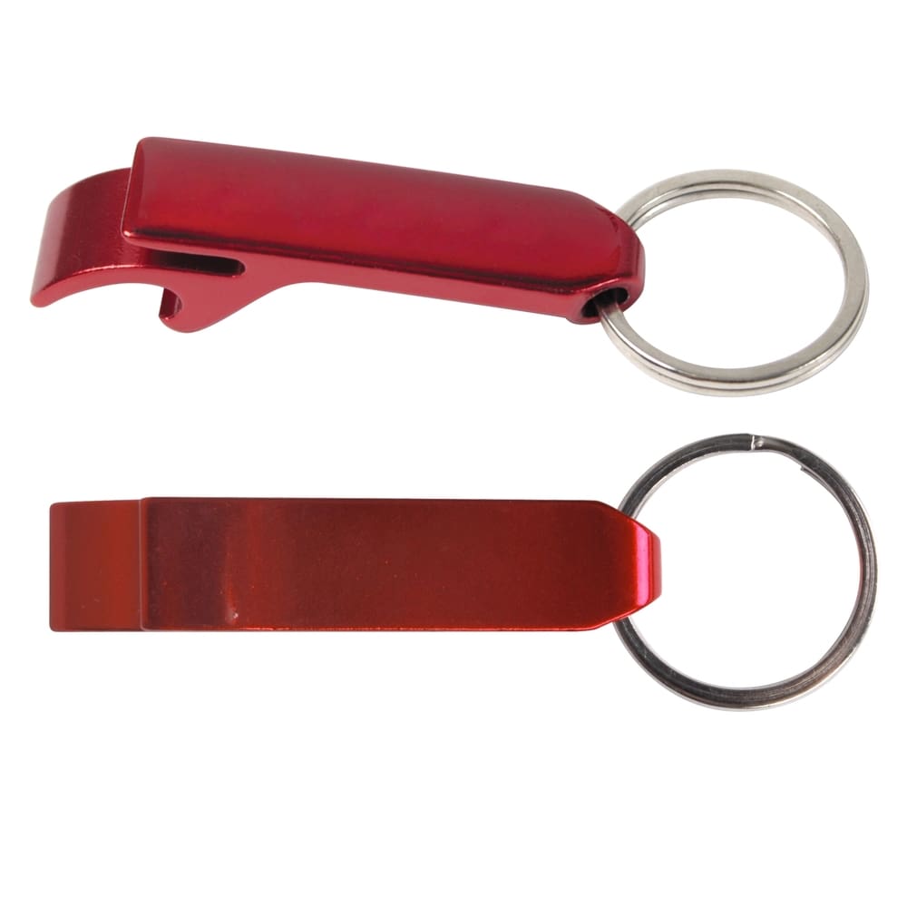 Red Aluminium Economy Pop Top Keytag