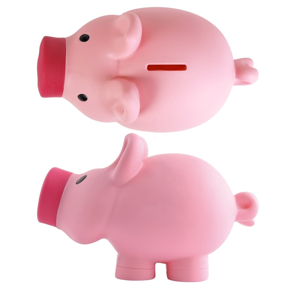 Pink Priscilla Pig (Pink) and Patrick Pig (Blue) Coin Bank