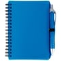 Blue/Blue Typo Spiral Notebook with Pen