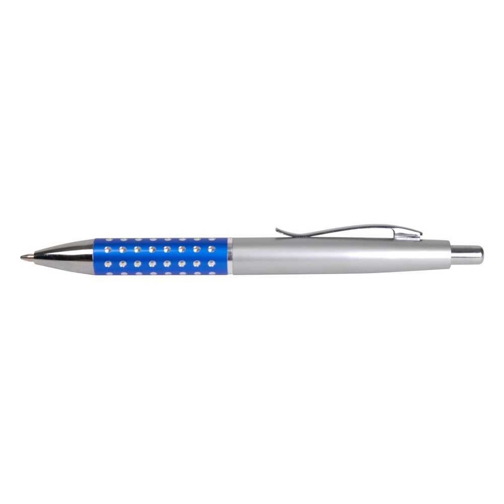 Silver/Blue Bling Ballpoint Pen