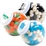 Clear/White/Corporate Colour Corporate Colour Mini Jelly Beans in Container