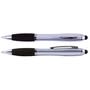 Silver/Black Santa Monica Stylus Ballpoint Pen