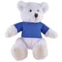 White/Blue Branded Frosty Plush Teddy Bear