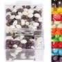 Clear/Corporate Colour Corporate Colour Mini Jelly Beans in Dispenser