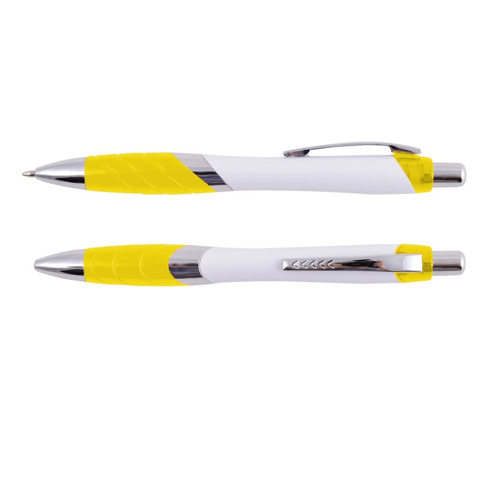 White/Transparent Yellow Beat Ballpoint Pen