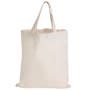 Natural Calico Short Handle Tote Bag