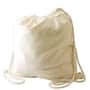 Natural Calico Library Back Pack with Drawstrings - 200 GSM