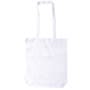 White Coloured Cotton Double Long Handle Conference Bag - 140 GSM