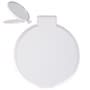 White Reflections Round Folding Mirror