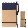 Natural/Blue Tradie Cardboard Notebook with Pen