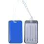 Blue Printed PVC Luggage Tag with Loop