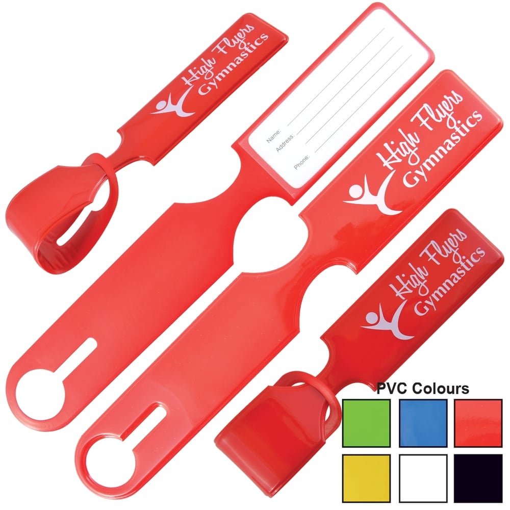 Shiny PVC Self Locking Luggage Tag