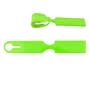 Green Shiny PVC Self Locking Luggage Tag