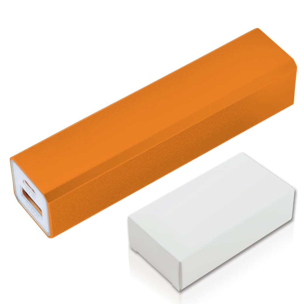 Orange Quad Metallic Mobile Power Bank