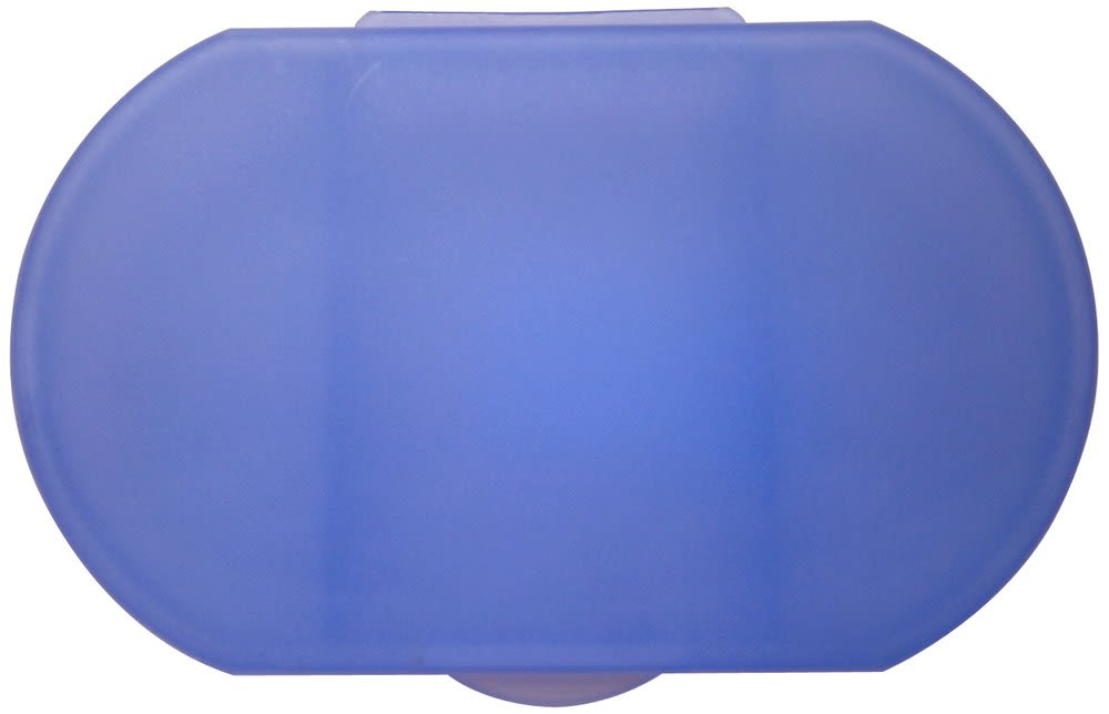 Transparent Blue Simple Pill Box