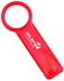 Transparent Red Printed Bookmark with Magnifier &amp; Ruler