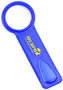 Transparent Blue Printed Bookmark with Magnifier &amp; Ruler