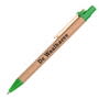 Green/Natural Recycled Ball Pen