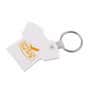 White Tee Shirt Durasoft Keyring