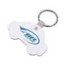 White Car Durasoft Keyring