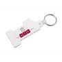 White Number 1 Durasoft Keyring