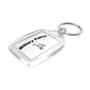 Clear Rectanglar Acrylic Keyring