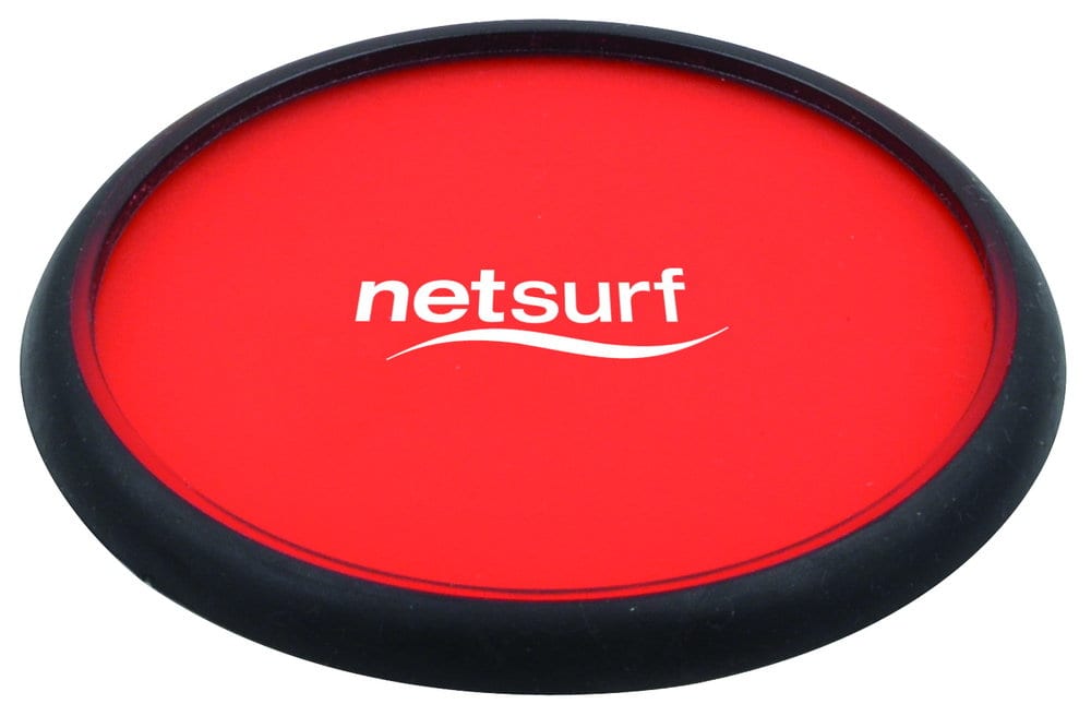 Transparent Red Simple Coaster