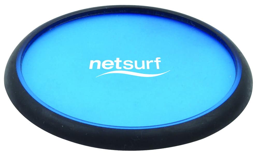 Transparent Blue Simple Coaster