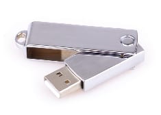 Silver Silverbox Flash Drive