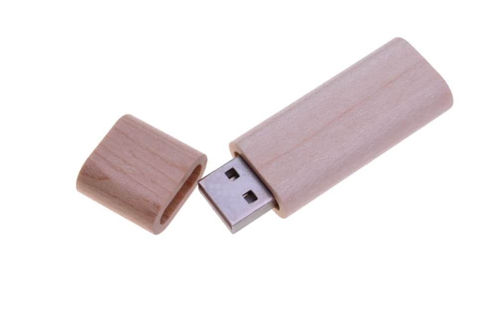 Maple Wood Rounded Wooden Flash Drive