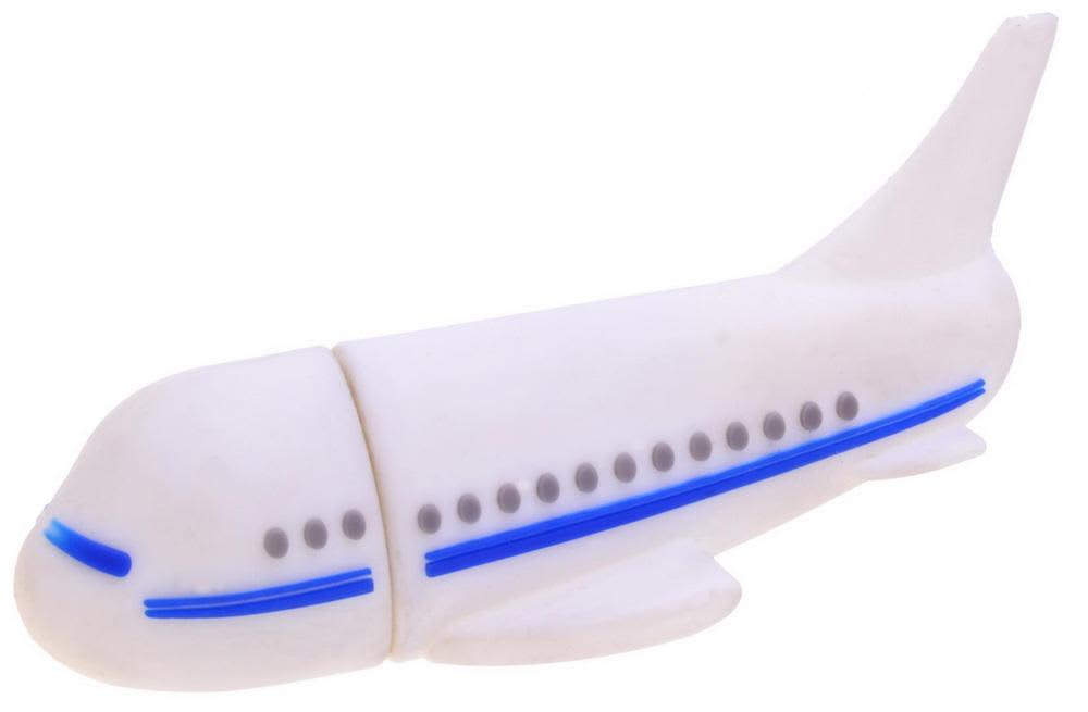 White/Blue Aeroplane Flash Drive