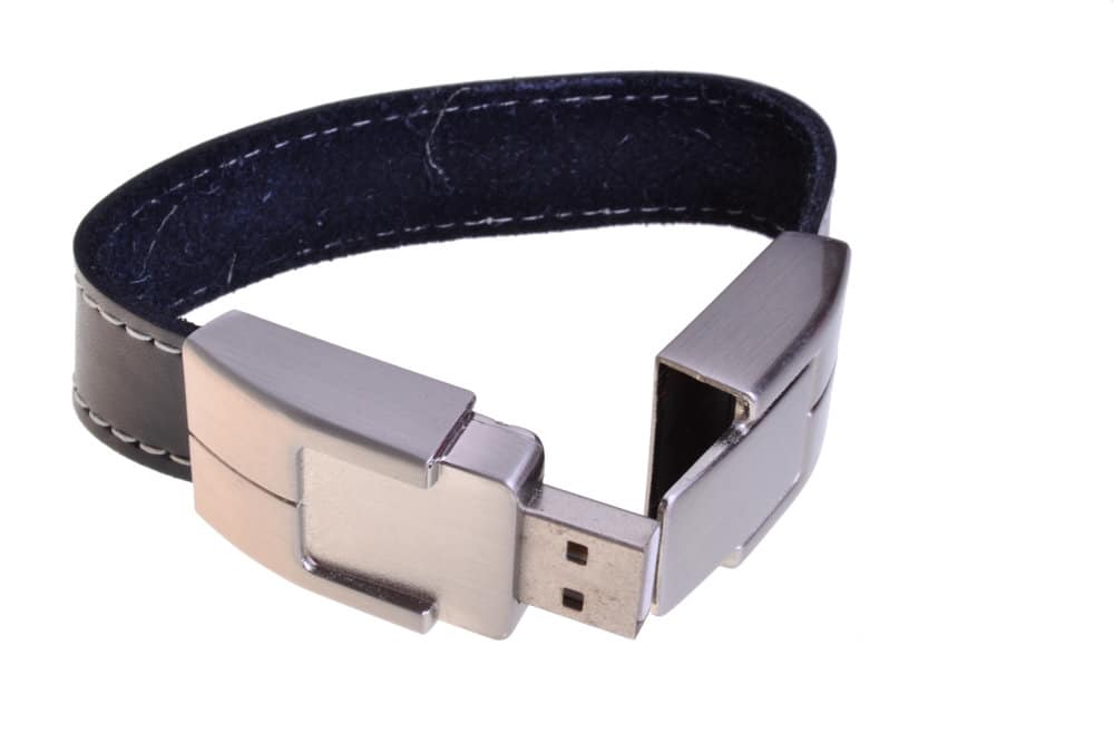 Black Bangle Leather Flash Drive