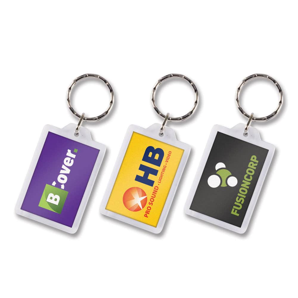 Lens Key Ring - Rectangle