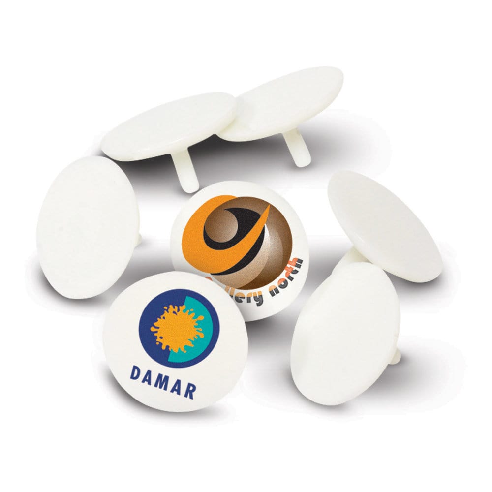 printed plastic golf ball marker