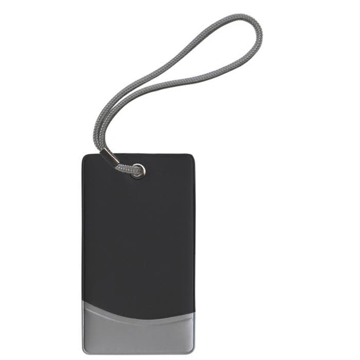 Black/Silver Trekka Luggage Tag