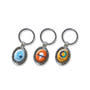 Full Colour Oval Metal Key Ring