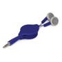 Dark Blue Retractable Ear Buds