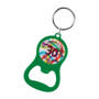 Green Chevron Bottle Opener Key Ring