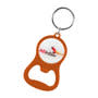 Orange Chevron Bottle Opener Key Ring