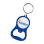 Blue Chevron Bottle Opener Key Ring