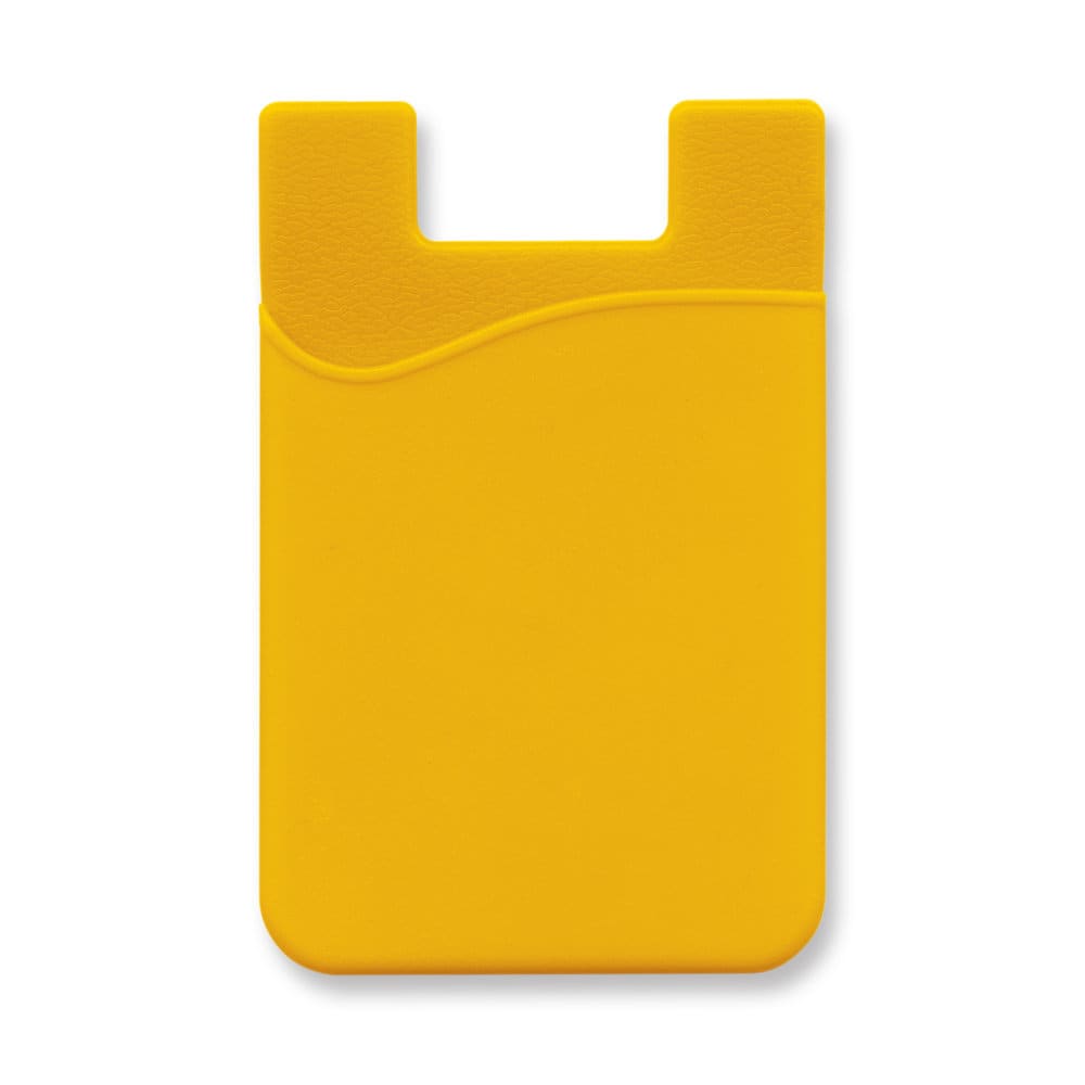 Yellow Silicone Phone Wallet