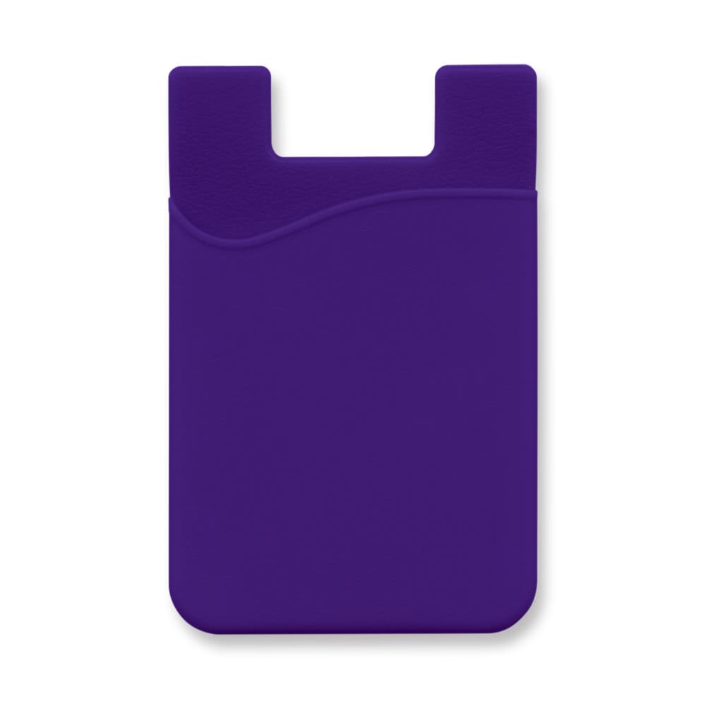 Purple Silicone Phone Wallet