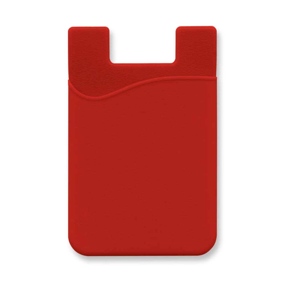 Red Silicone Phone Wallet